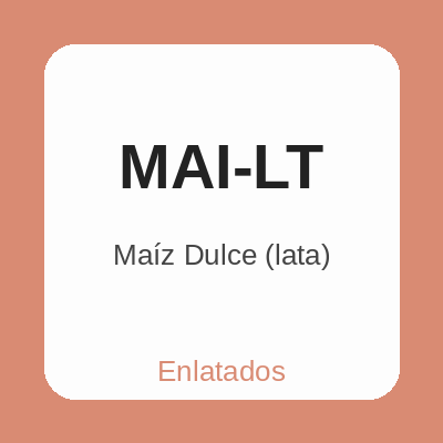 Maíz Dulce (lata)