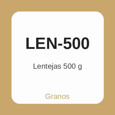 Lentejas 500 g