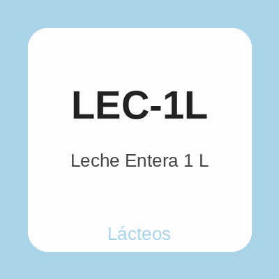 Leche Entera 1 L