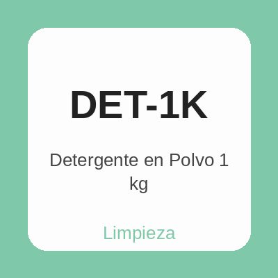 Detergente en Polvo 1 kg