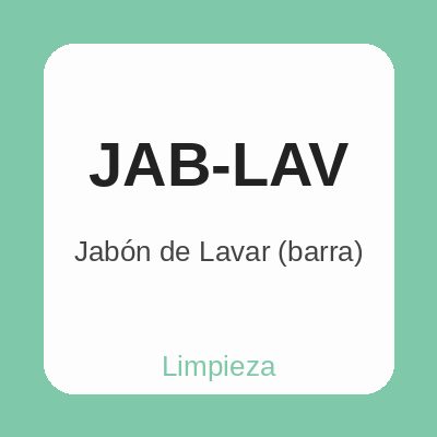 Jabón de Lavar (barra)