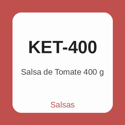 Salsa de Tomate 400 g