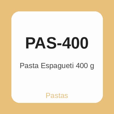 Pasta Espagueti 400 g