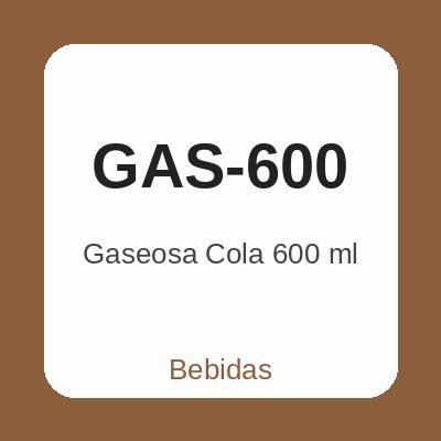 Gaseosa Cola 600 ml