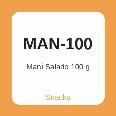 Maní Salado 100 g