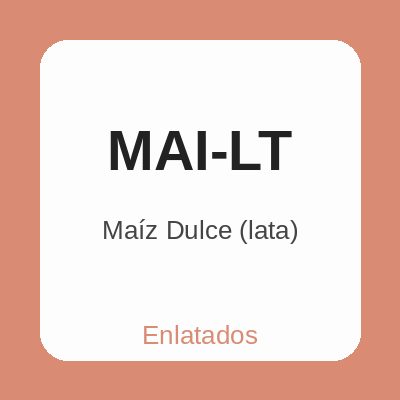 Maíz Dulce (lata)